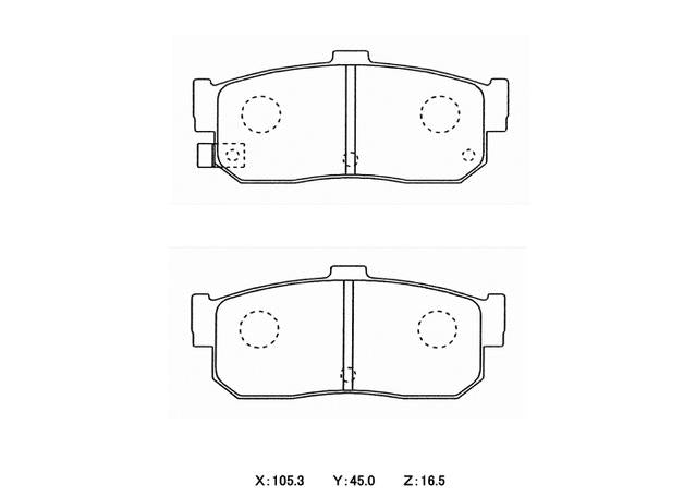 Winmax W3 Circuit Rear Brake Pad Set WMP255-W3