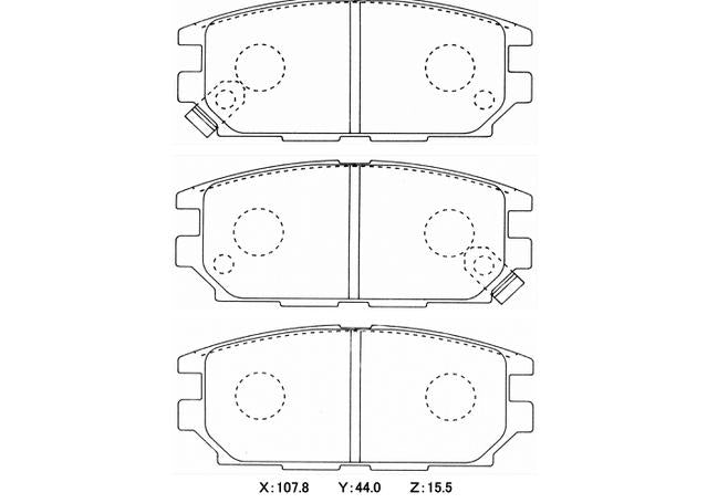 Winmax W3 Circuit Rear Brake Pad Set WMP264-W3