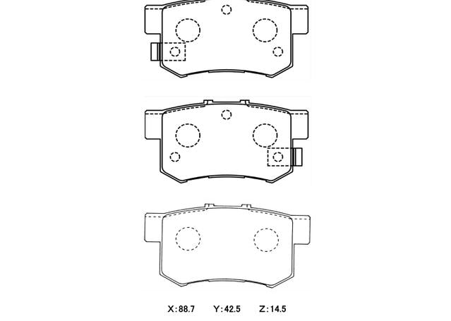 Winmax W3 Circuit Rear Brake Pad Set WMP273-W3