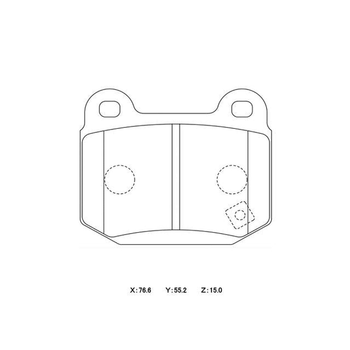 Winmax W3 Circuit Rear Brake Pad Set WMP330-W3