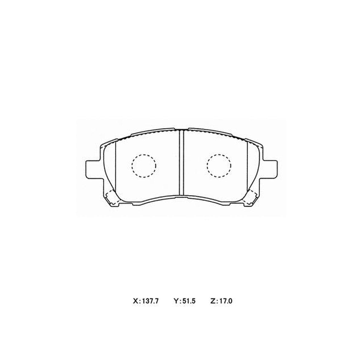 Winmax W1 Sport Front Brake Pad Set WMP349-W1
