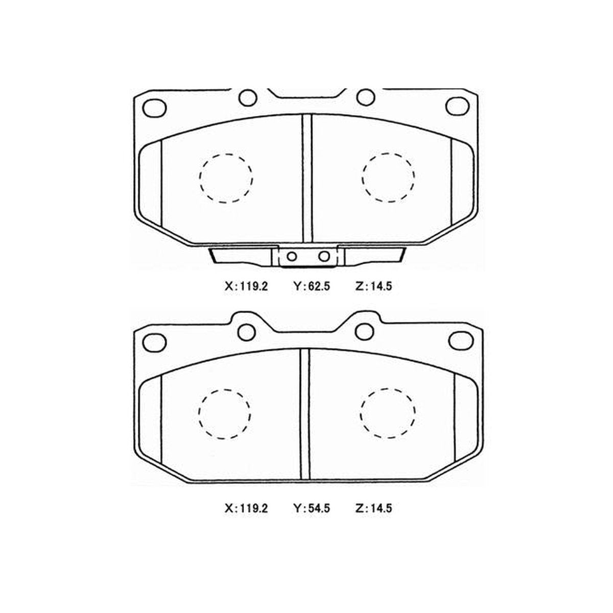 Winmax W6.5 Race Front Brake Pad Set WMP351-W6.5