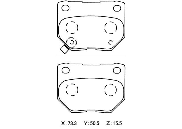 Winmax W5 Race Rear Brake Pad Set WMP365-W5