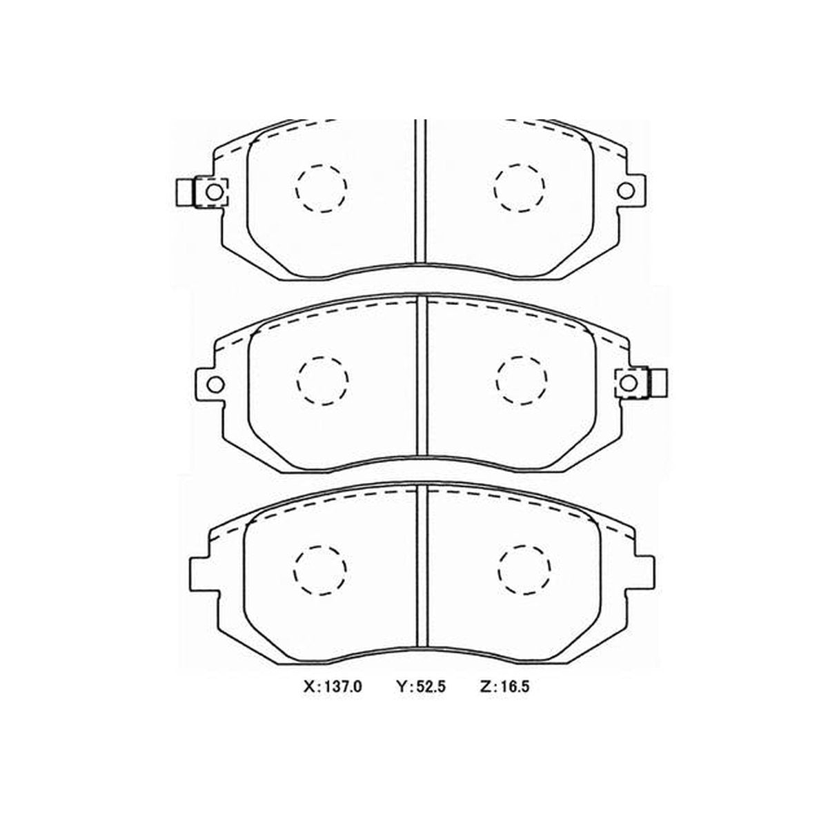 Winmax W1 Sport Front Brake Pad Set WMP580-W1