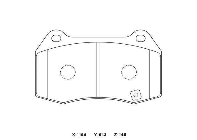 Winmax W3 Circuit Front Brake Pad Set WMP590-W3