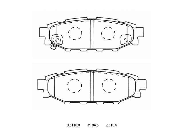 Winmax W3 Circuit Rear Brake Pad Set WMP655-W3