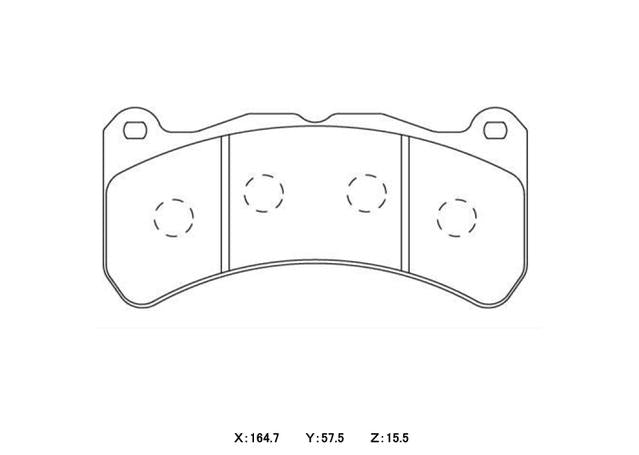 Winmax W6.5 Race Front Brake Pad Set WMP682S-W6.5
