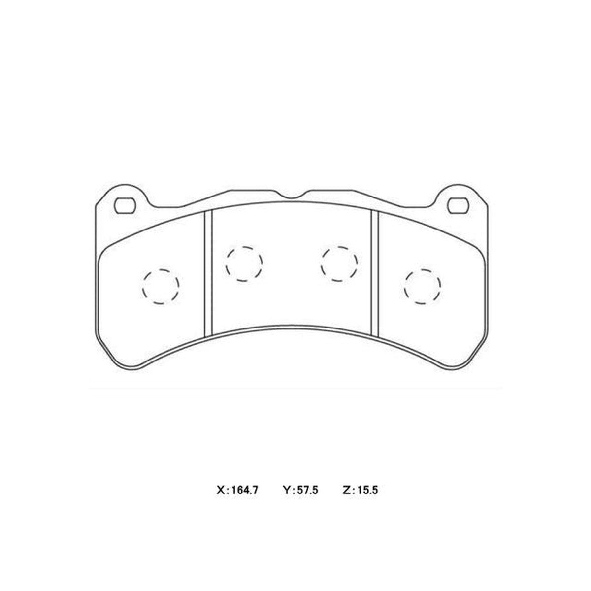Winmax W1 Sport Front Brake Pad Set WMP682S-W1