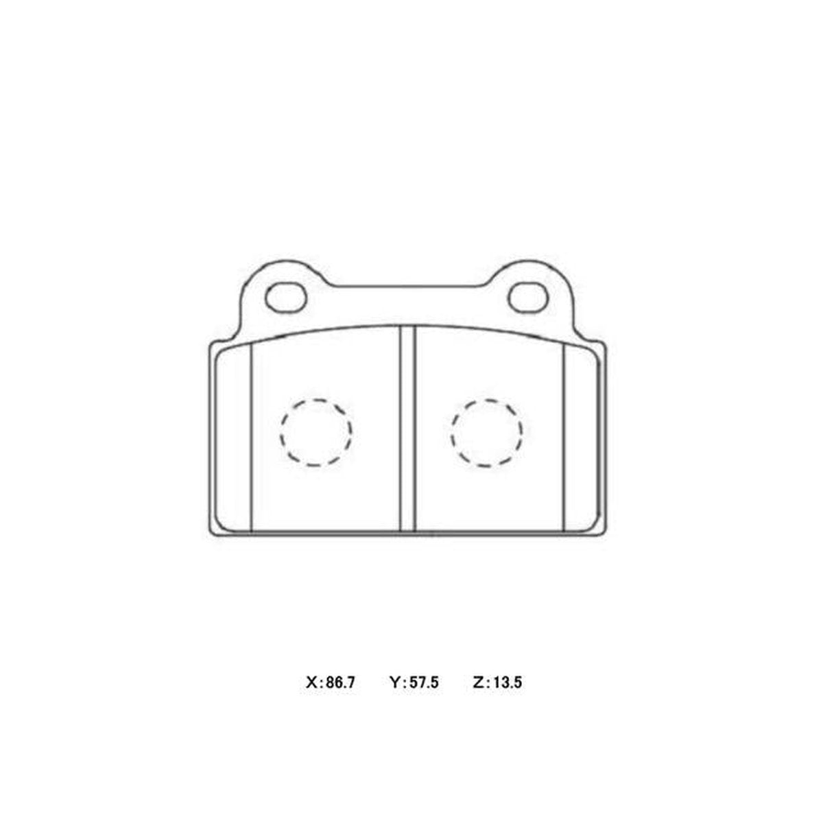 Winmax W1 Sport Rear Brake Pad Set WMP683-W1