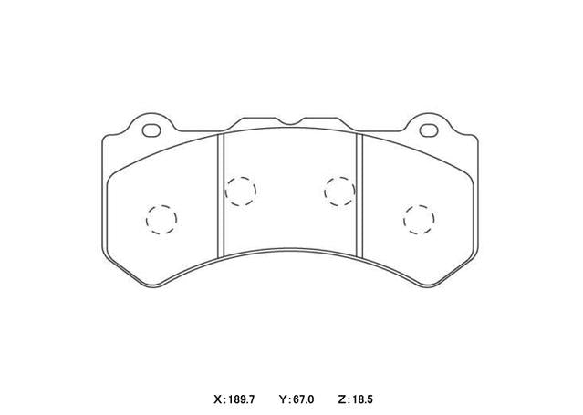 Winmax W2 Sport Front Brake Pad Set WMP690-16-W2