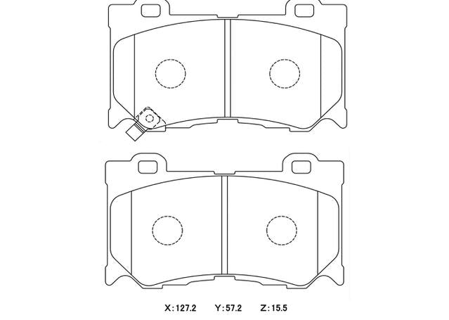 Winmax W3 Circuit Front Brake Pad Set WMP695-W3