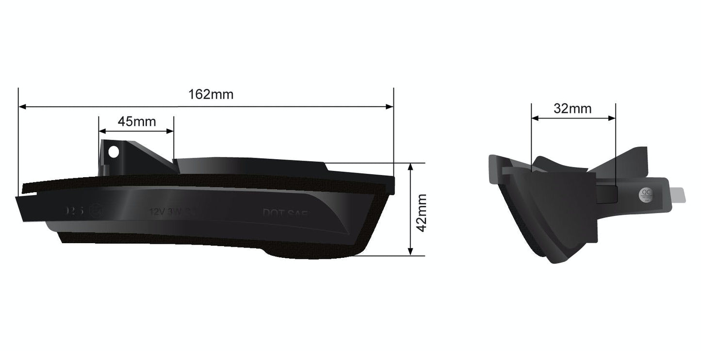 STEDI Sequential Mirror Turn Signal fits Subaru LEDCONVWRXMRR