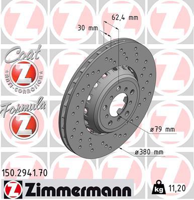 Zimmermann Formula Z Brake Rotor 380mm Front RH 150.2941.70