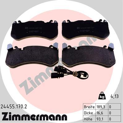 Zimmermann Brake Pad Front Set 24455.170.2